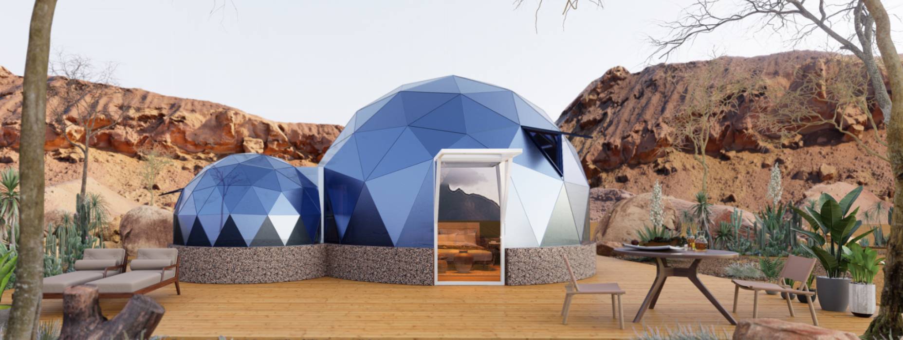 安远县球形智能光伏玻璃星空房